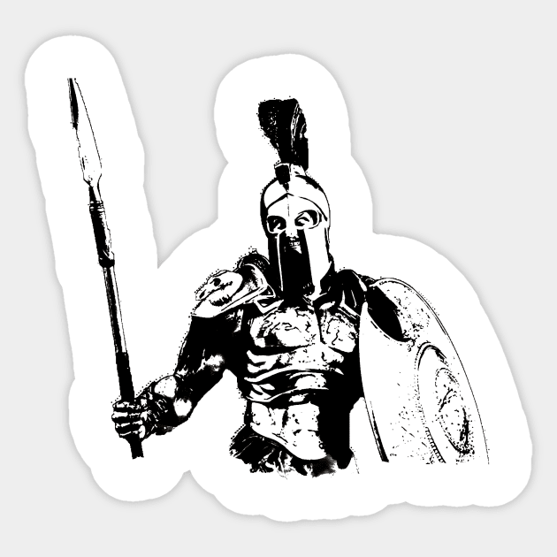 Hoplite Warrior Sticker by ErianAndre